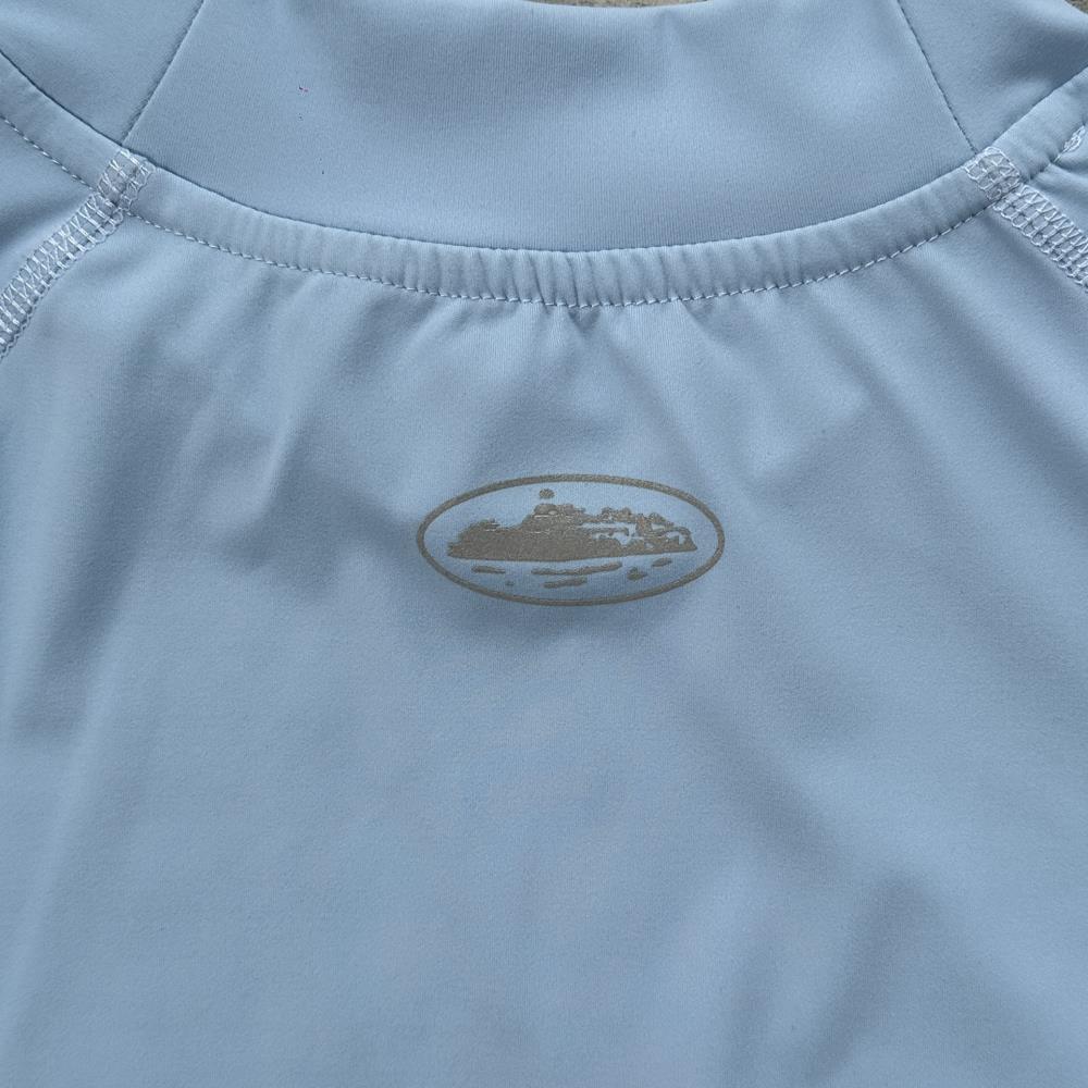 Why Always Me Compression Top 'Powder Blue'