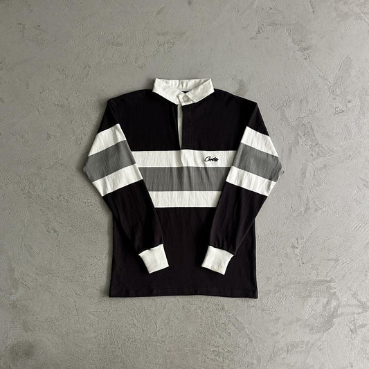 RUGBY SHIRT-black and white