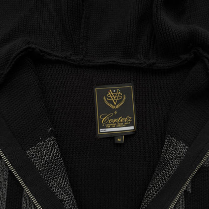 3M college knit zip hoodie-black