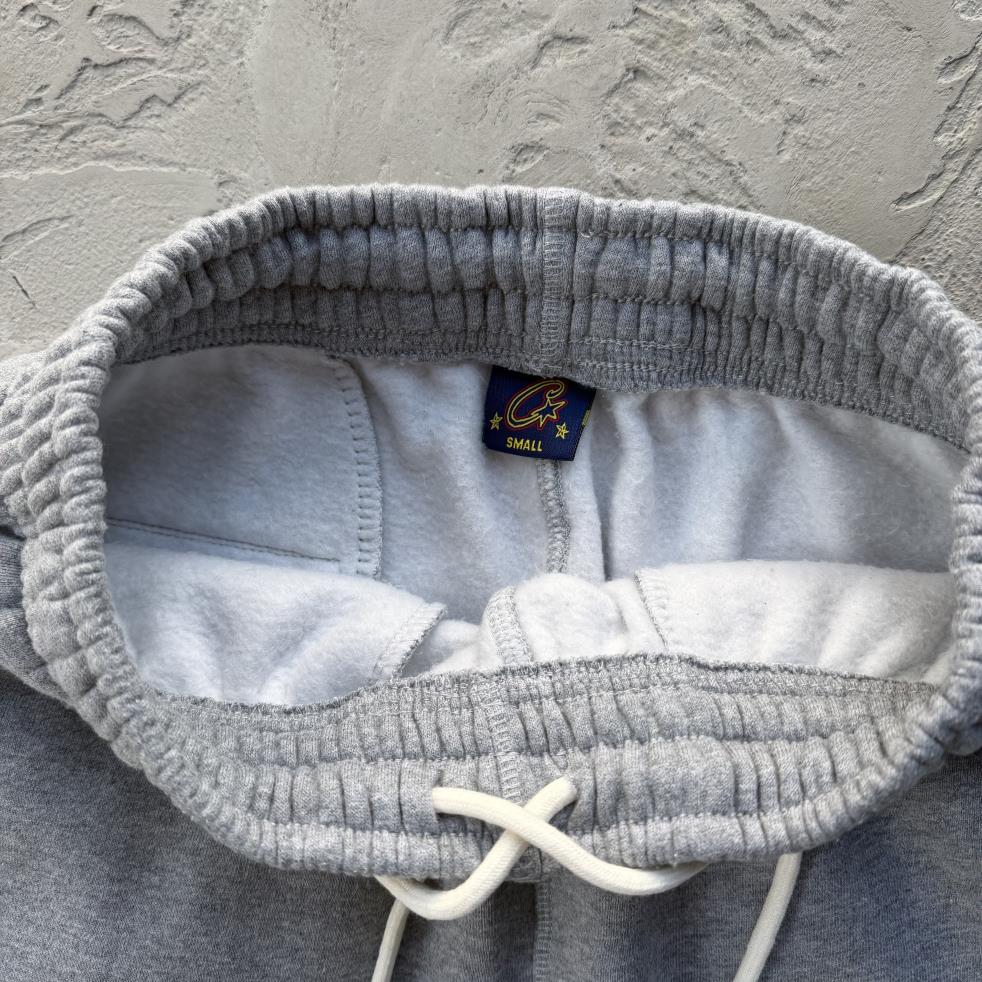Lundun Stitch Zip Hoodie & STITCH OPEN HEM SWEATPANT-Heather Grey