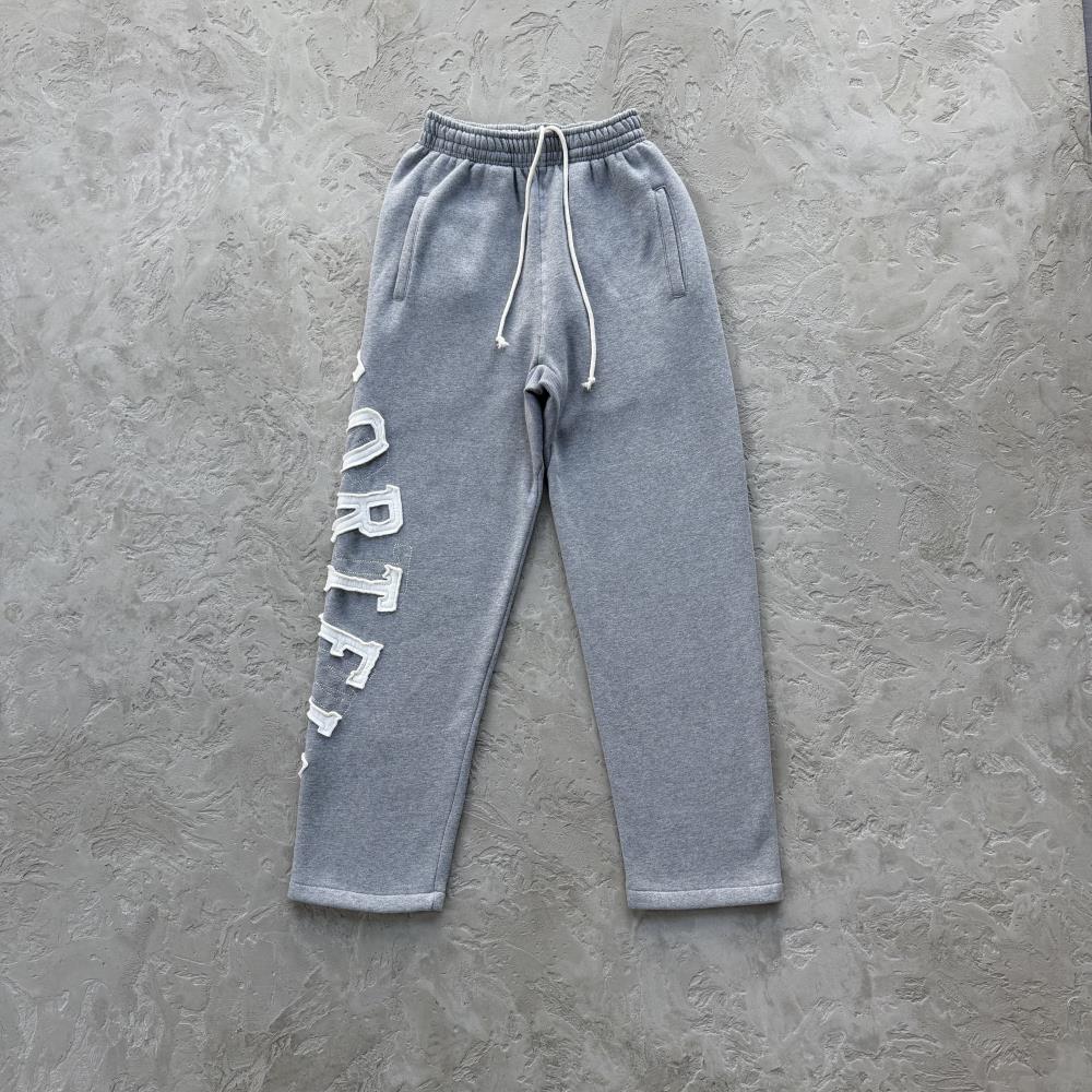 Lundun Stitch Zip Hoodie & STITCH OPEN HEM SWEATPANT-Heather Grey