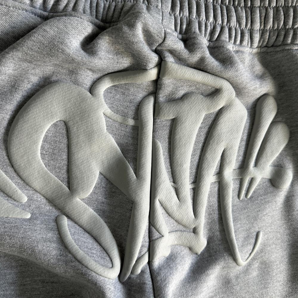 sy round neck suit-gray