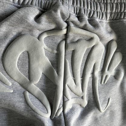 sy round neck suit-gray