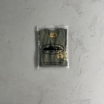 [Special Offer] Waffle Tiger Stars Long Sleeve-Green