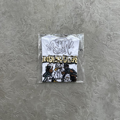 underdogs ontop short sleeve tee-white