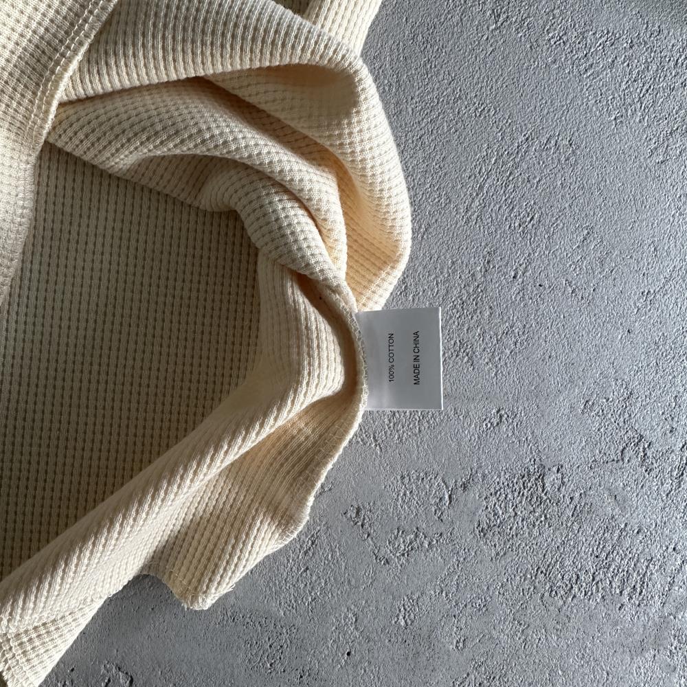 [Special Offer] Waffle Tiger Stars Long Sleeve-Beige