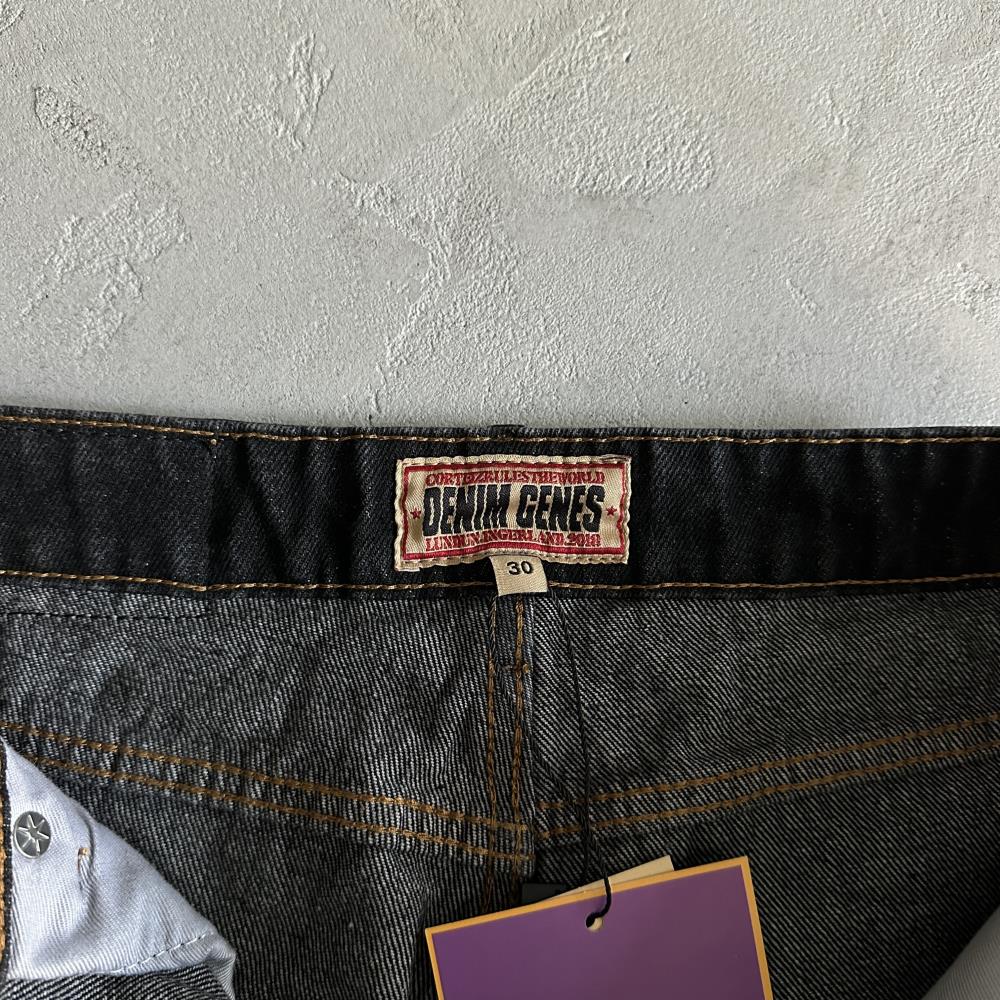 CR island baggy jeans-black