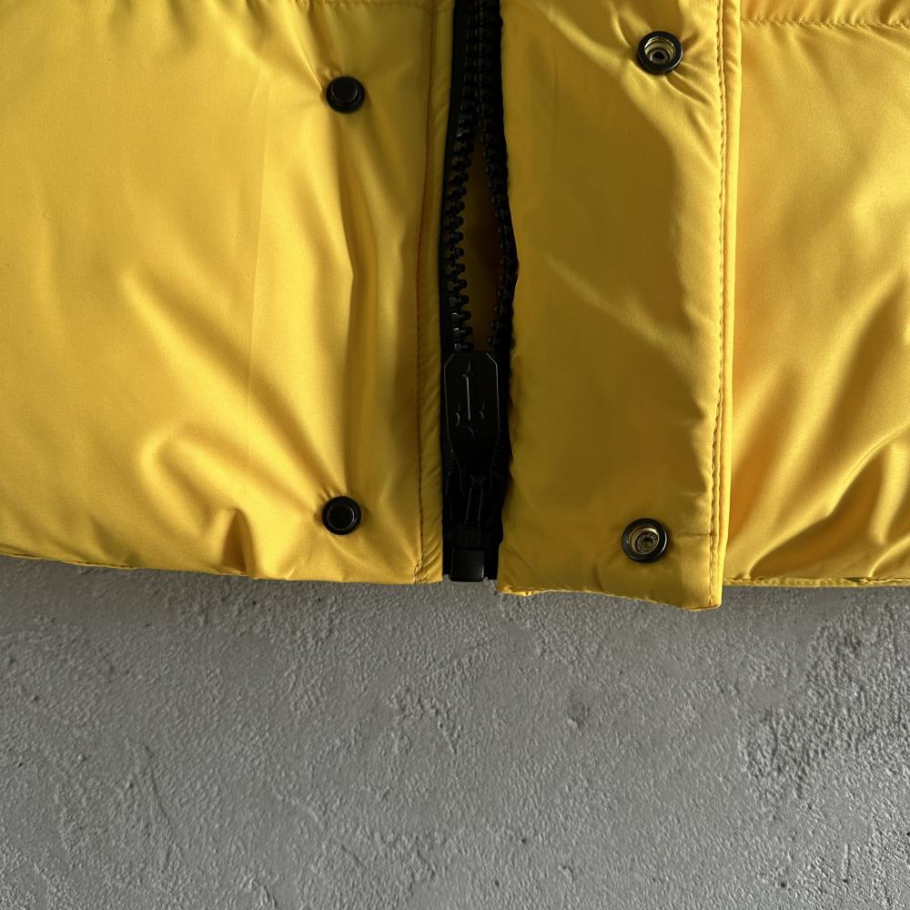 Decoded Arch Puffer Jacket Black Yellow