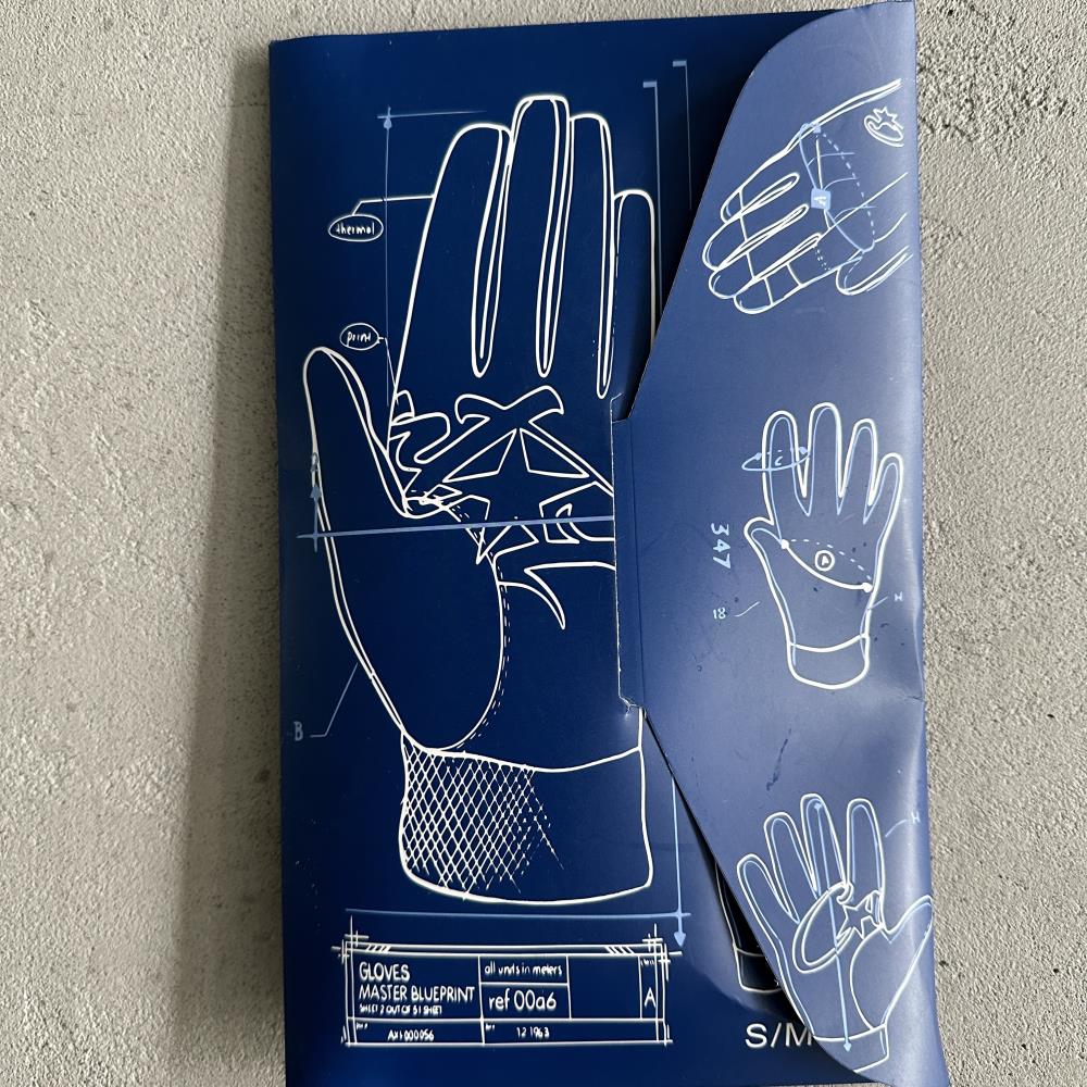 (Genuine cowhide) White leather gloves