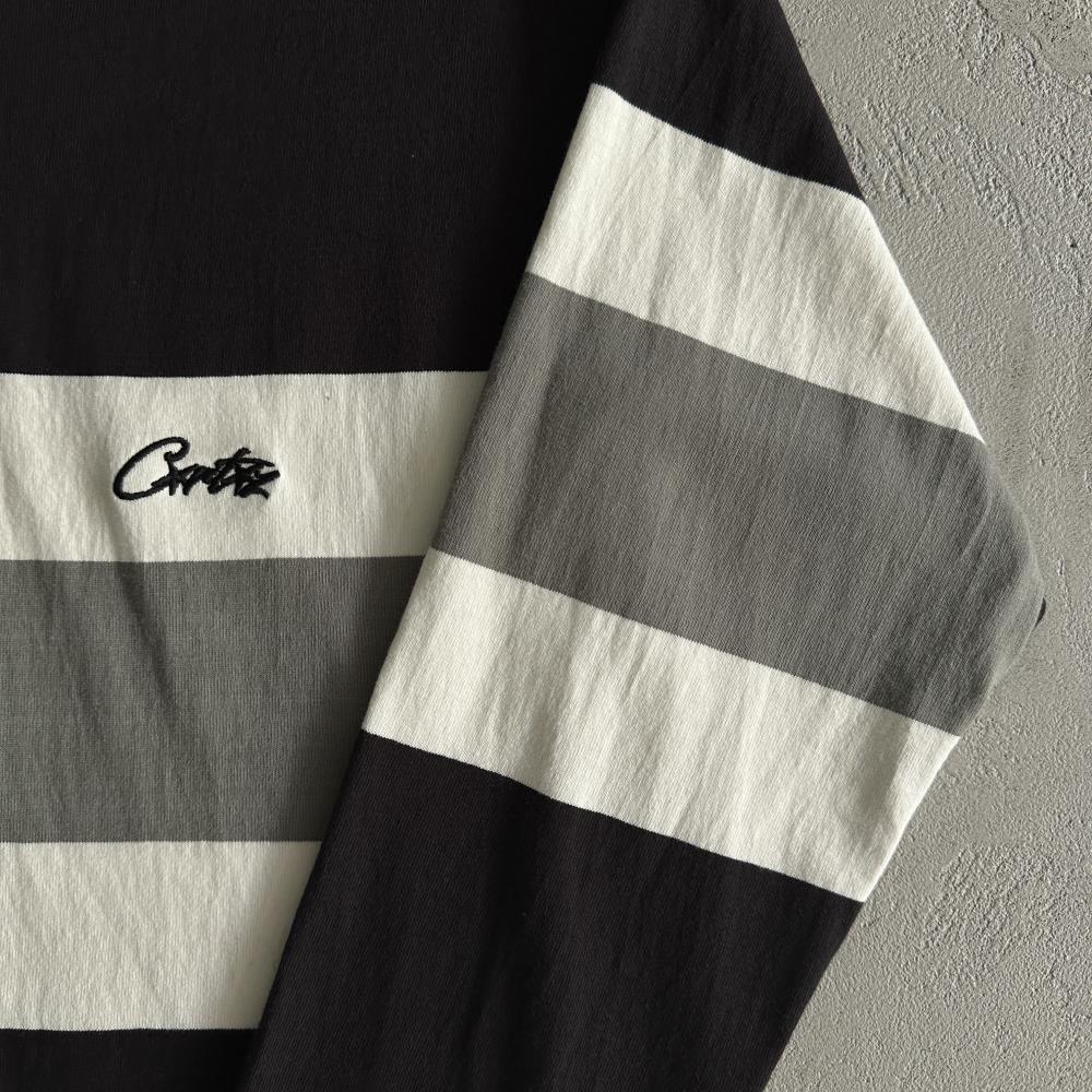 RUGBY SHIRT-black and white