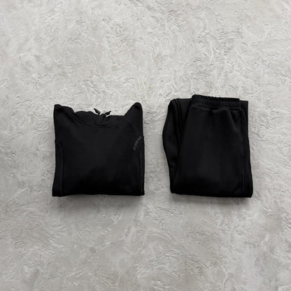 ME glide overlock trackie-black