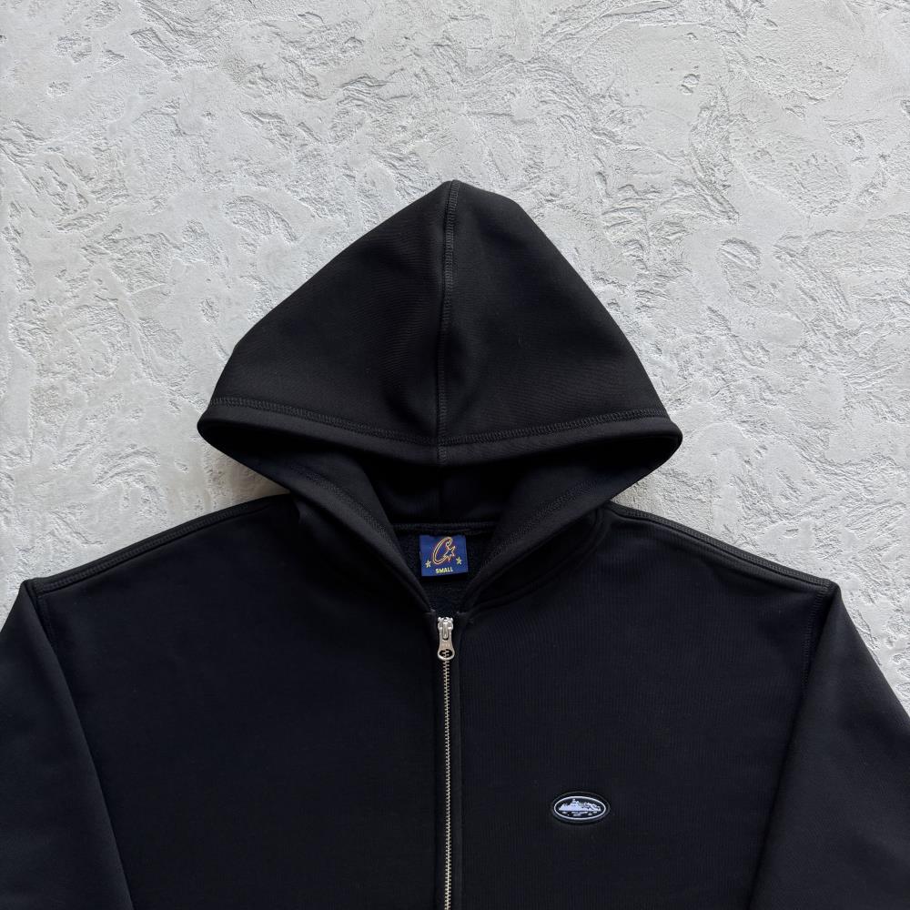 MINI ISLAND ZIP HOODIE -BLACK