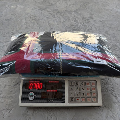 lux knit zip up-black