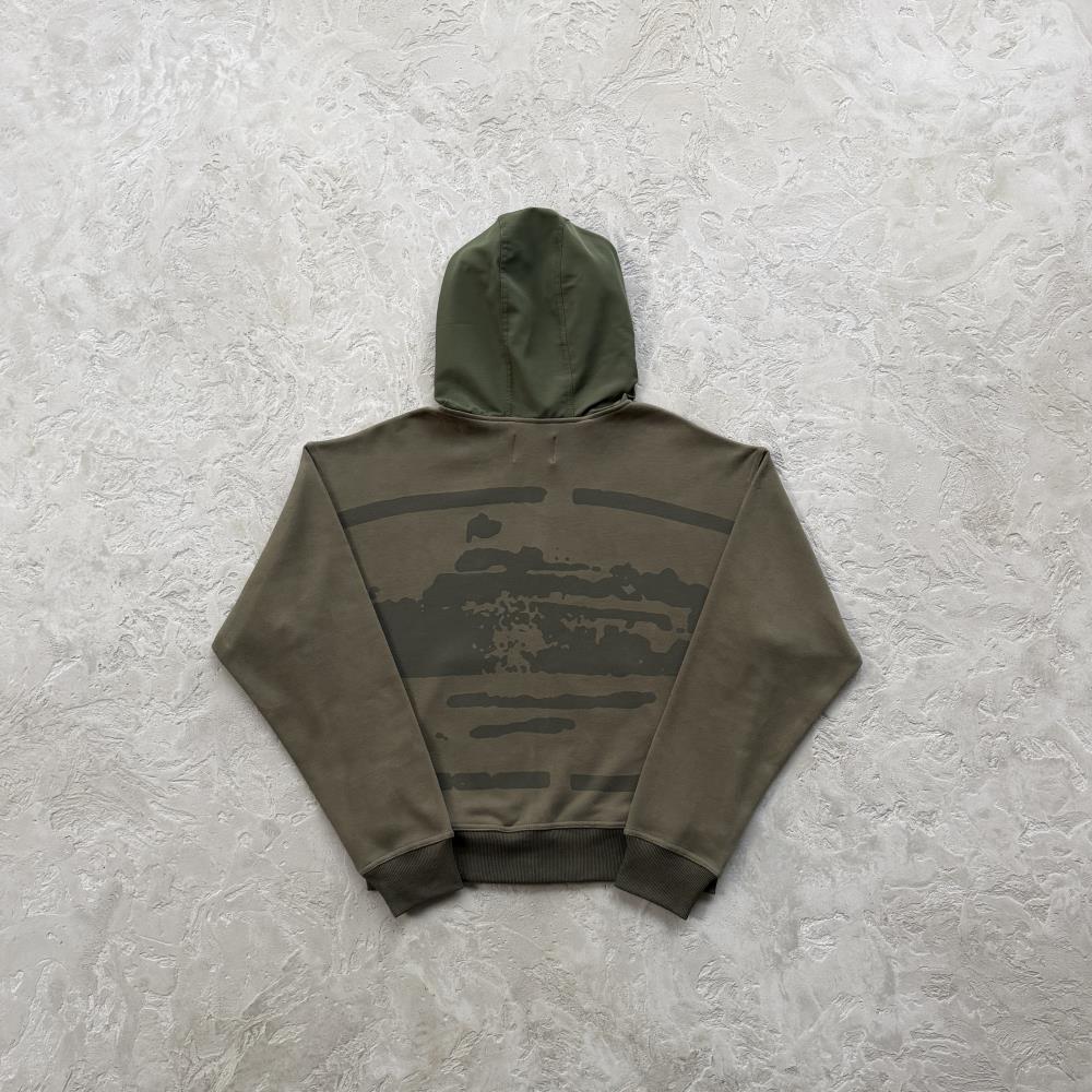 Guerillaz Ripstop Zip Hoodie -Olive