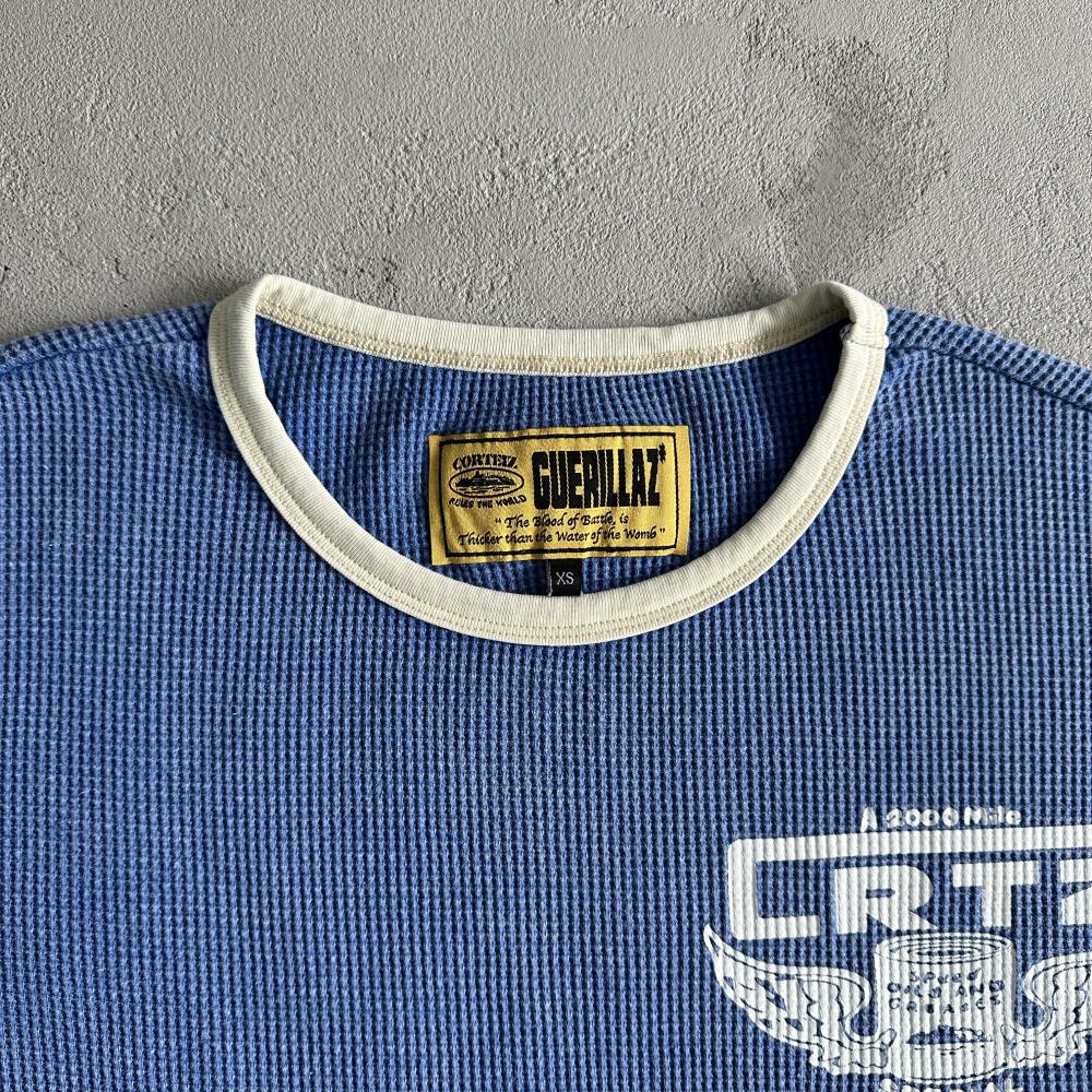 gasolina waffle washed long sleeves