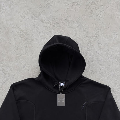ME glide overlock trackie-black