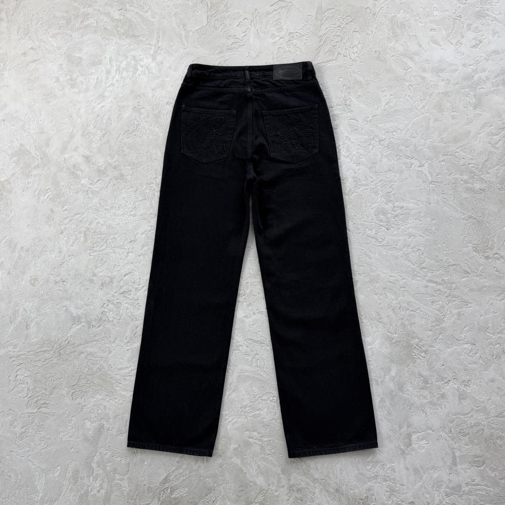 allstarz denim baggy jeans -triple black