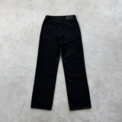 allstarz denim baggy jeans -triple black
