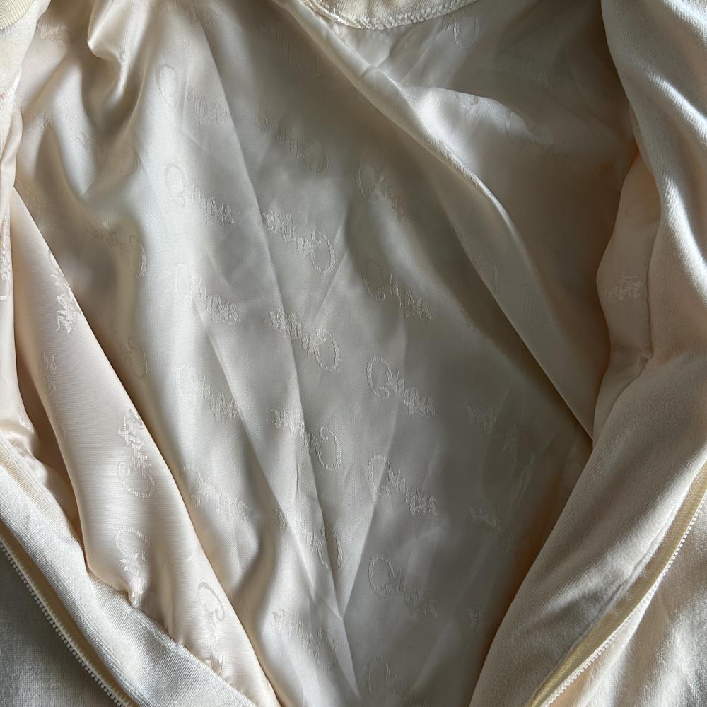Velor track set – Cream