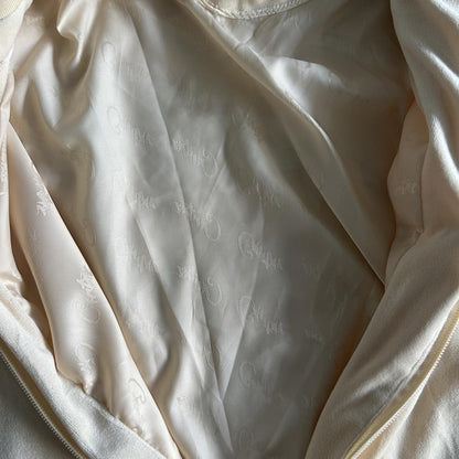 Velor track set – Cream