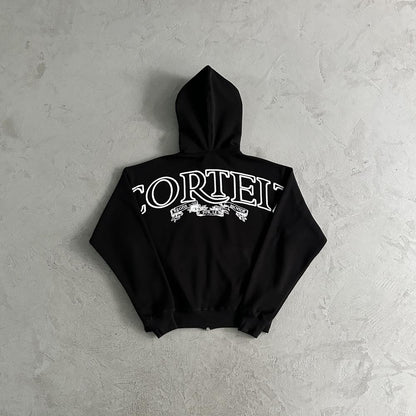 superior royale zip set-black