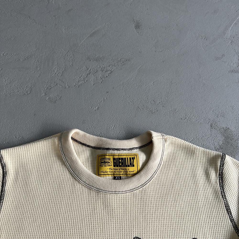 [Special Offer] Waffle Tiger Stars Long Sleeve-Beige