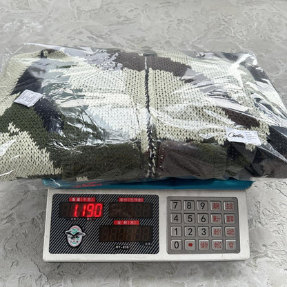 alca traz heavy knit zip hoodie-camo
