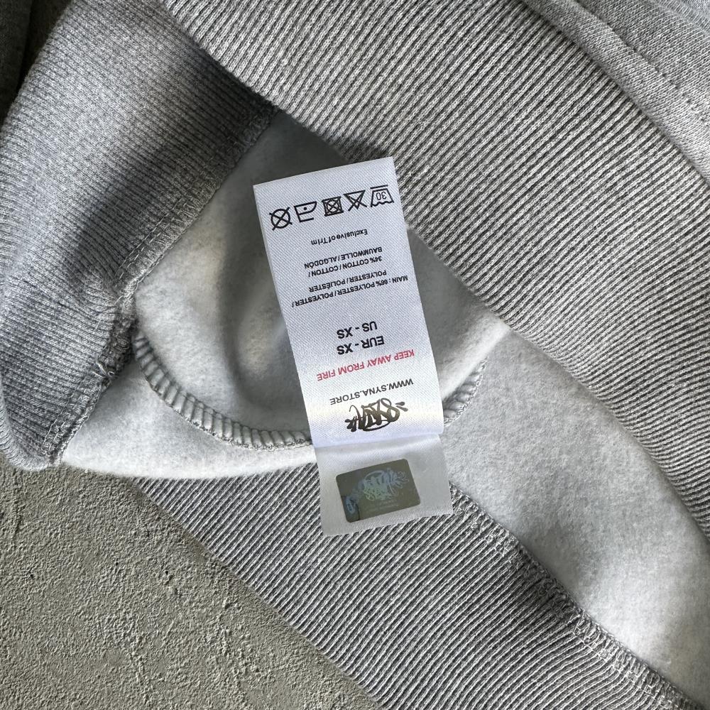 sy round neck suit-gray