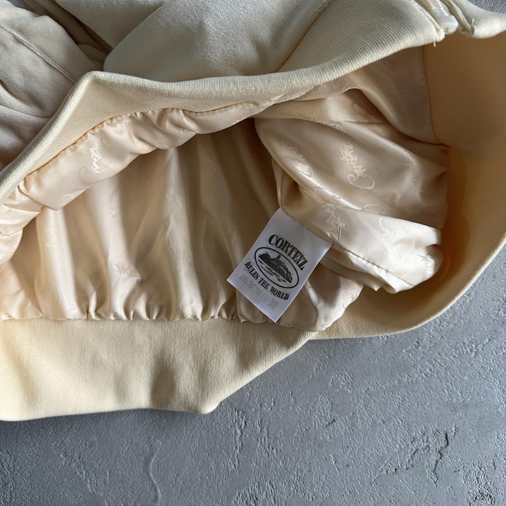 Velor track set – Cream