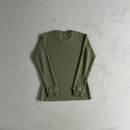 [Special Offer] Waffle Tiger Stars Long Sleeve-Green
