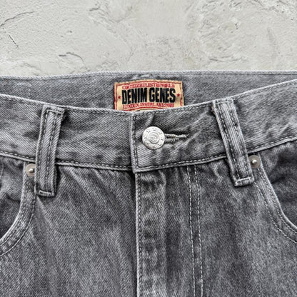 EMBOSSED C-STAR DENIM WORK PANT-grey