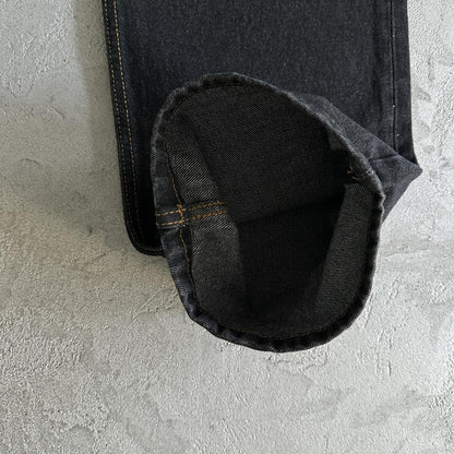 CR island baggy jeans-black