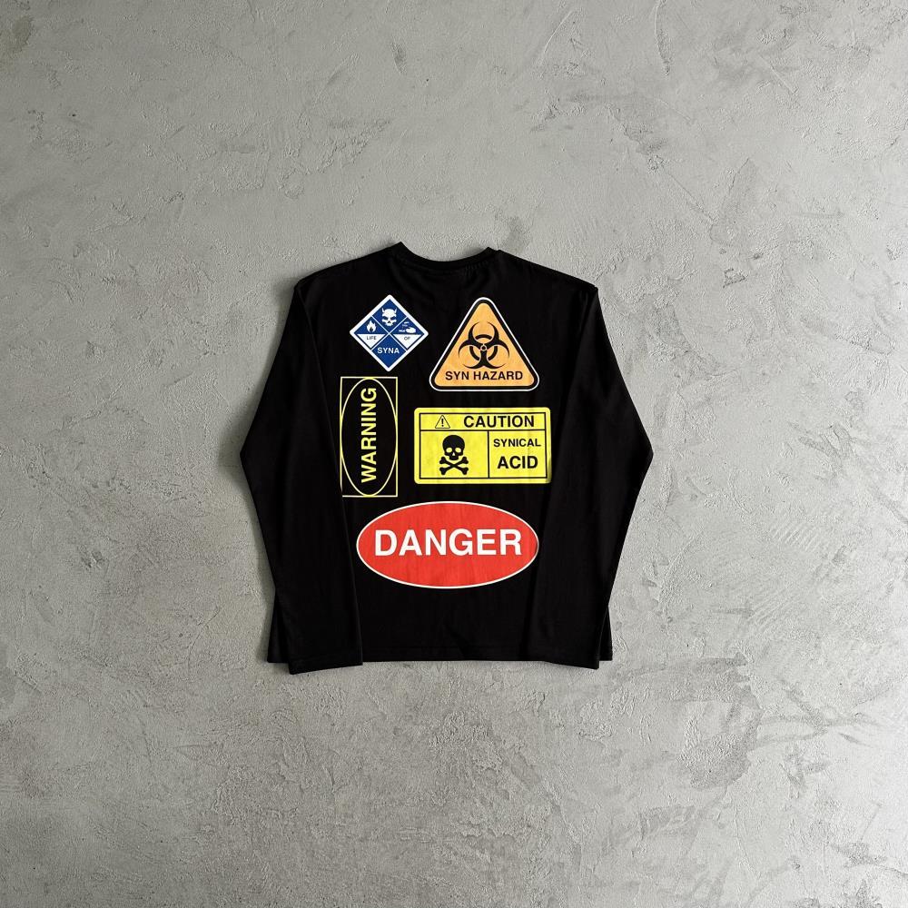 SY HAZARD LS TEE-black