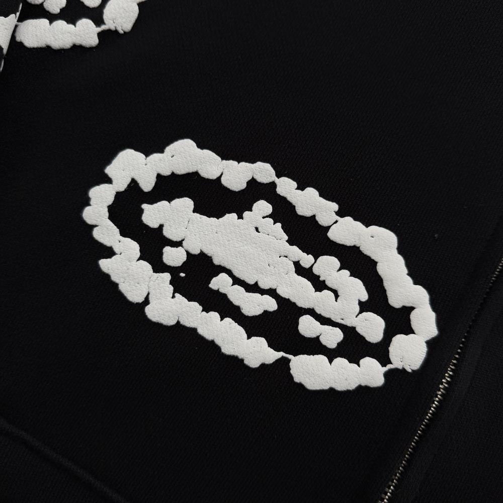 Cor X DenTears Zip Up Hoodie+DenTears Island Wreath Sweatpant -black