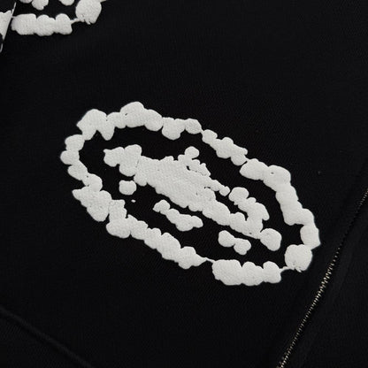 Cor X DenTears Zip Up Hoodie+DenTears Island Wreath Sweatpant -black