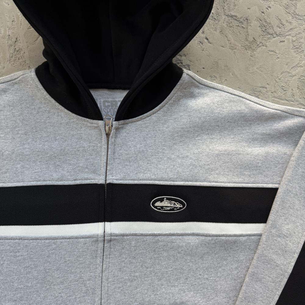 RIBBED SPORTEIZ ZIP HOODIE