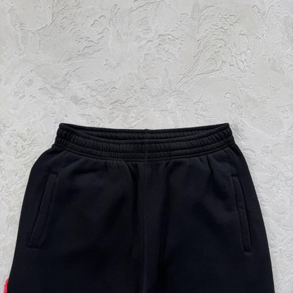 LUNDUN STITCH OPEN HEM -black and red