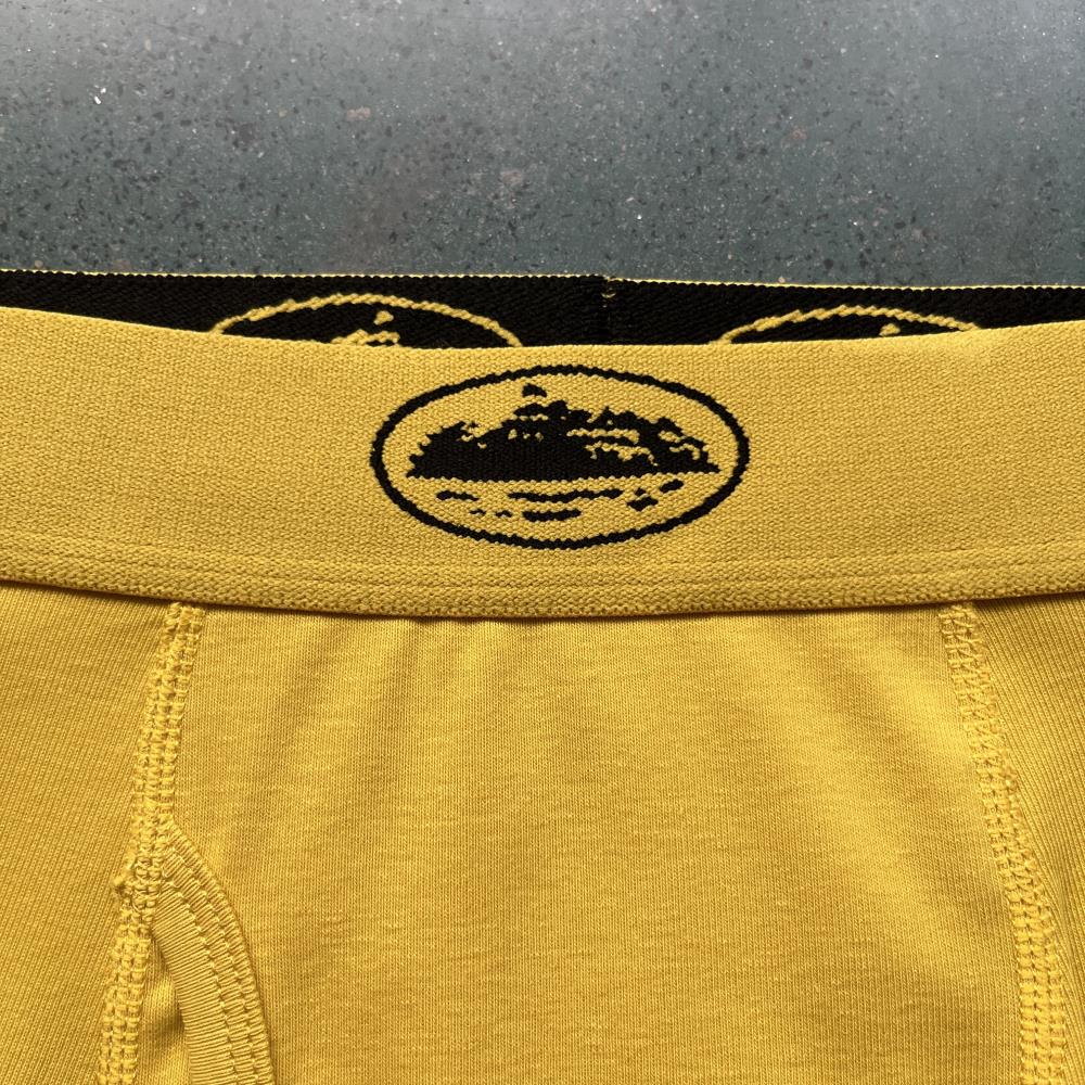 Corteiz (3-pack) ALCATRAZ Boxer Briefs-C Star Yellow