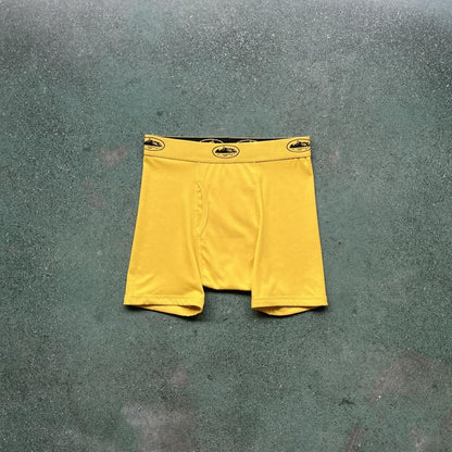 Corteiz (3-pack) ALCATRAZ Boxer Briefs-C Star Yellow