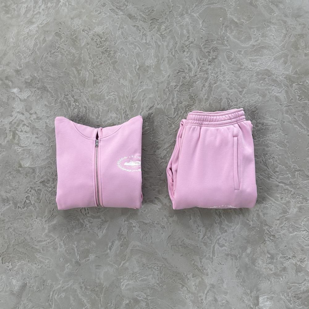 superior royale zip set-pink