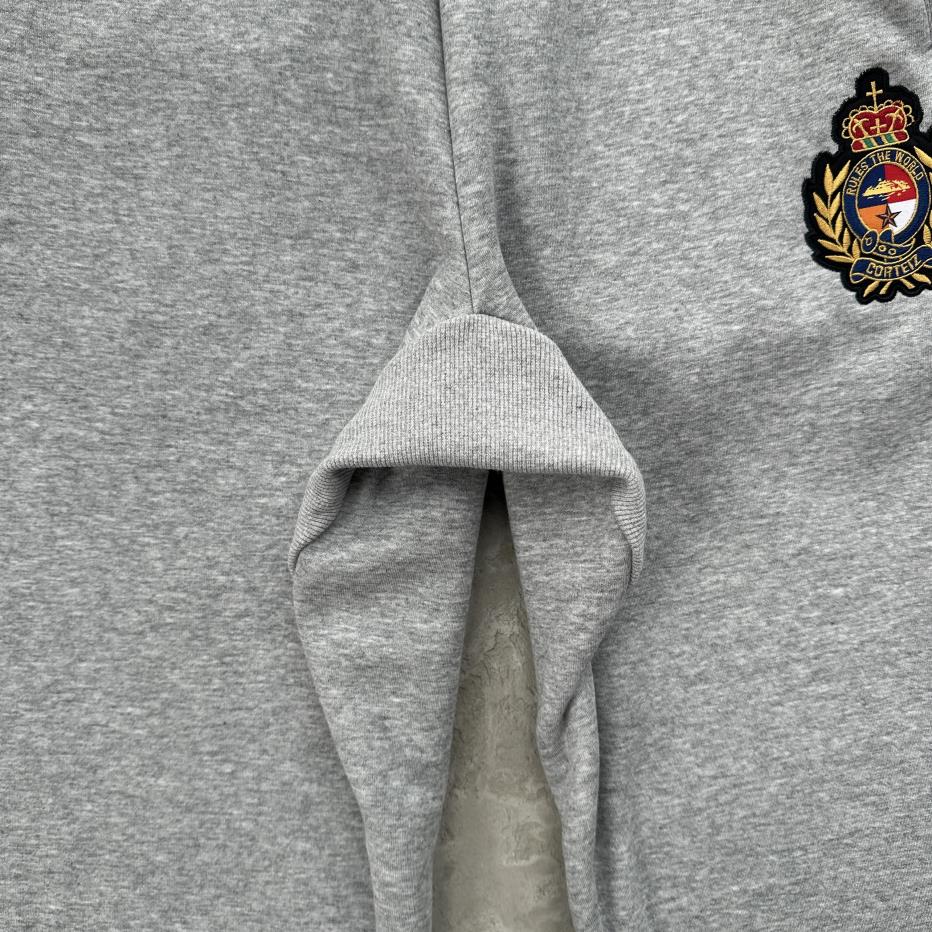 ROYALE CREST OPEN HEM SWEATPANT [HEATHER GREY]