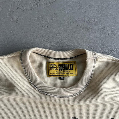 [Special Offer] Waffle Tiger Stars Long Sleeve-Beige