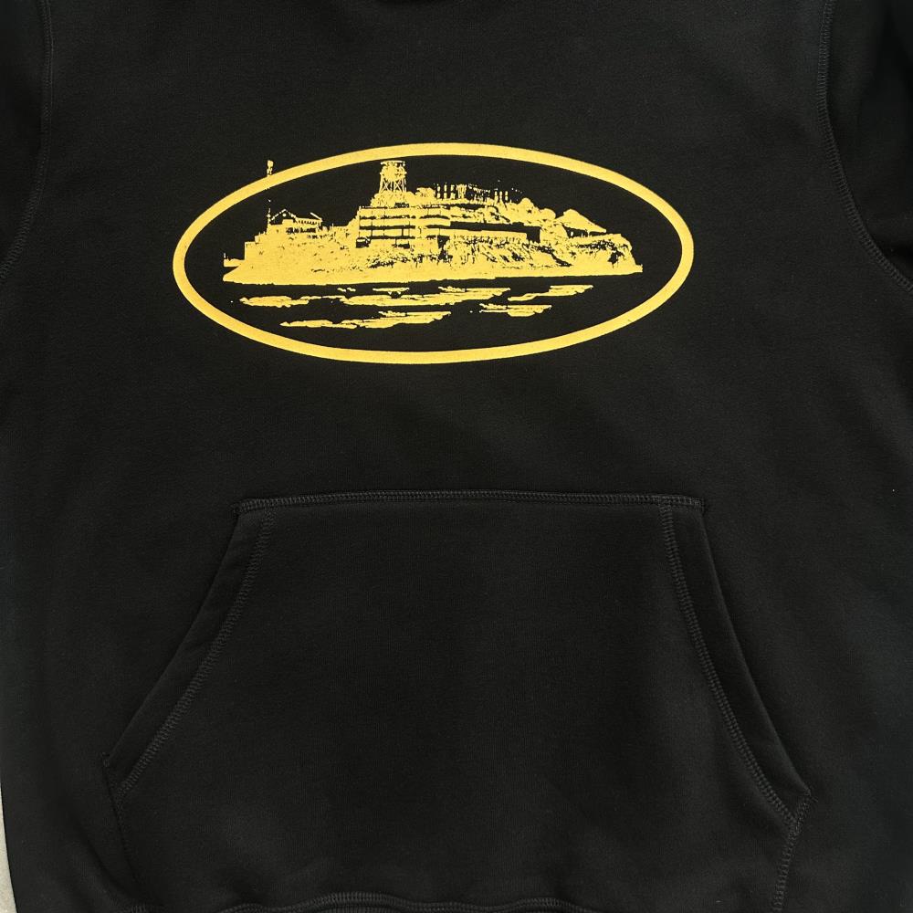 ALCATRAZ HOODIE -Black and yellow