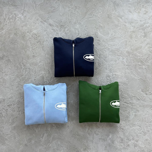 ISLAND PUFF PRINT ZIP HOODIE