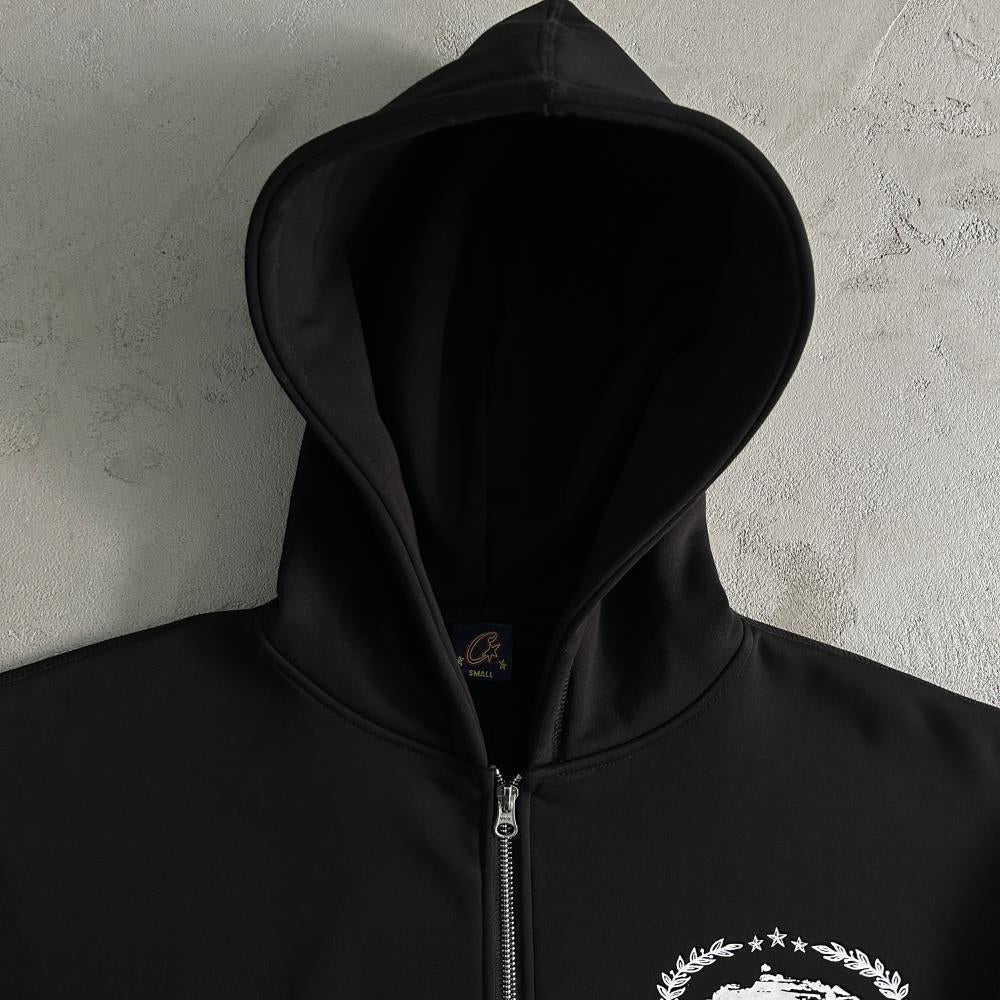 superior royale zip set-black