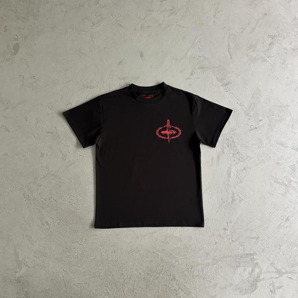 slaughter gang tee-black