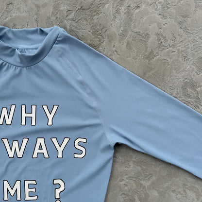 Why Always Me Compression Top 'Powder Blue'
