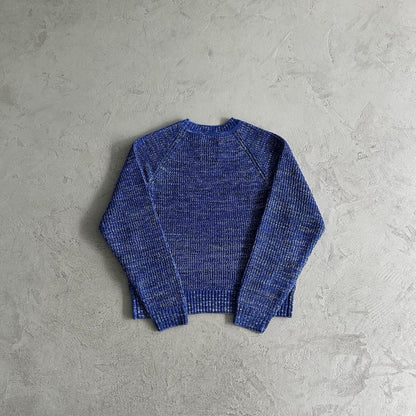 mixed yarn allstarz sweater-blue