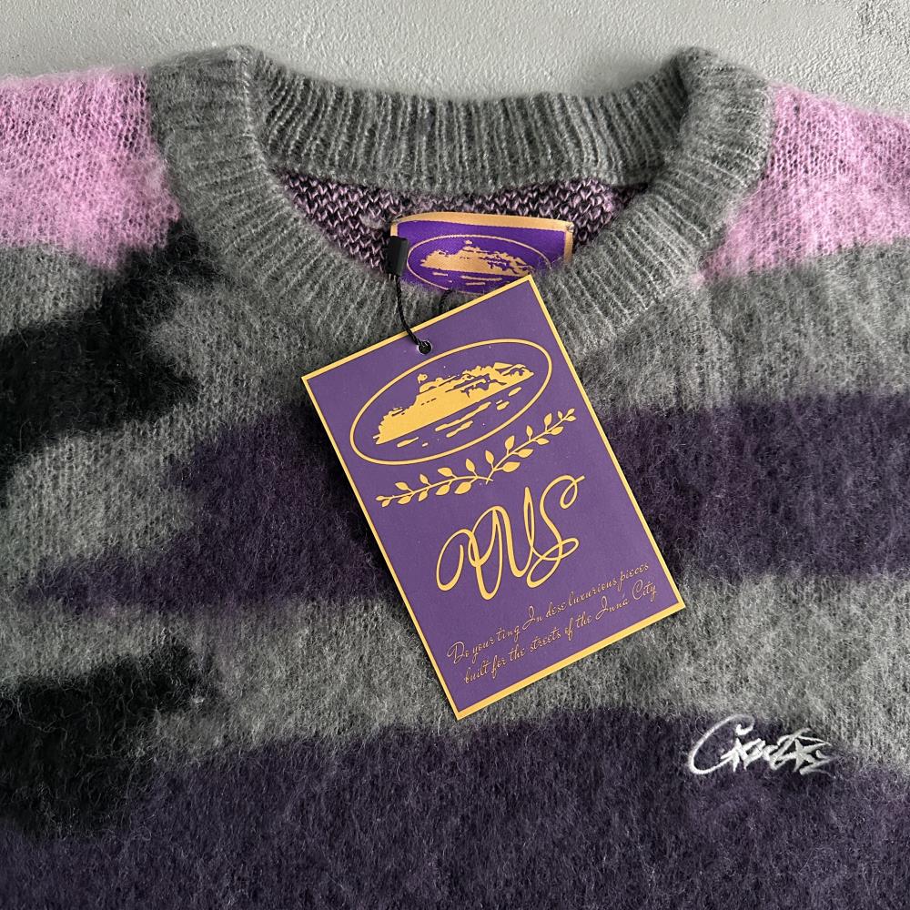 Mohair Purple Camo Knitted Jumper
