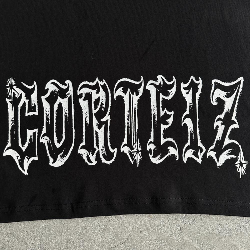 Metal Sanskrit letters tee